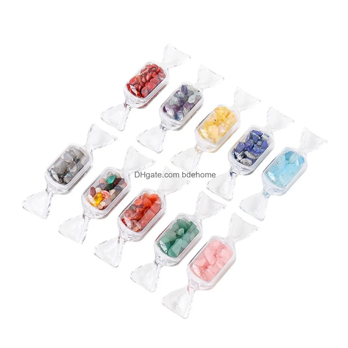 halloween crystal gift natural crystals tumble stone healing stones colorful crystal chips candy for gifts