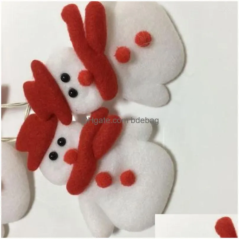 christmas decorations  snowman tree led garland string light decoration for home 2022 ornaments natal year