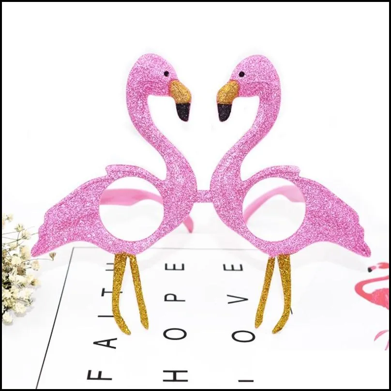 cartoon flamingo spectacles novelty gift creative funny glasses wedding birthday party decorations pink 9sf c