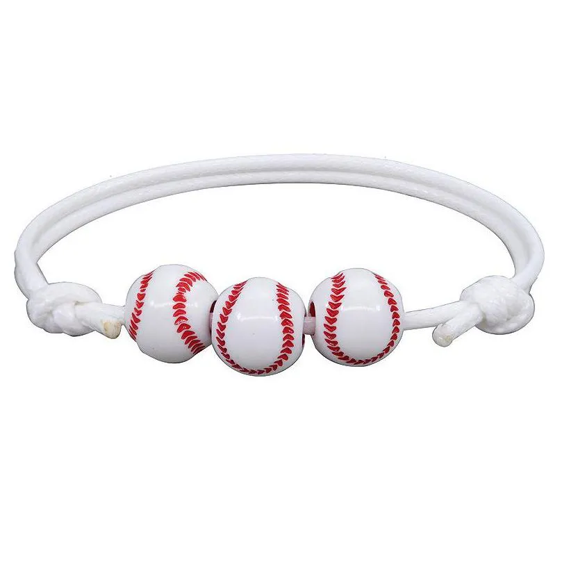 newst basketball baseball strands bracelet woven tennis football bracelet boys and girls sports strand