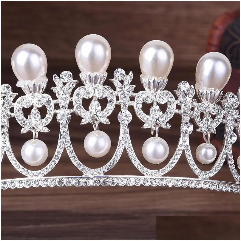 2021 new vintage baroque bridal tiaras accessories prom headwear stunning sheer crystals wedding tiaras and crowns 1925