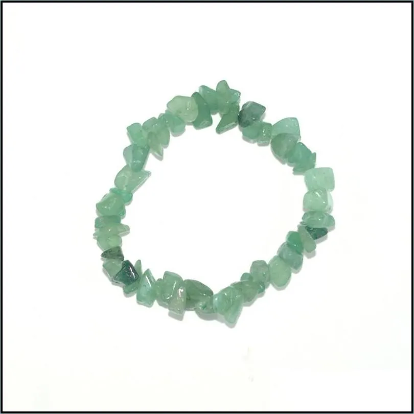 24pc summer natural stone bracelets crystal bracelet bangles quartz gravel crystal beads jewelry bracelet men and women