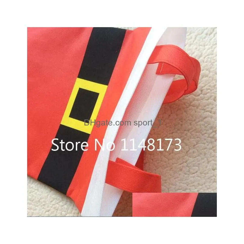 christmas decorations 1pcs cute foot merry gift treat candy wine bottle holder santa claus suspender pants decor bags