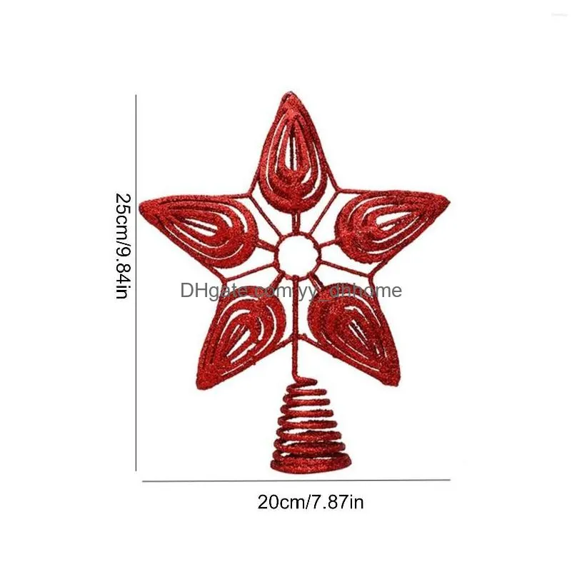christmas decorations tree decoration star topper with spiral gold silver red for stars hom