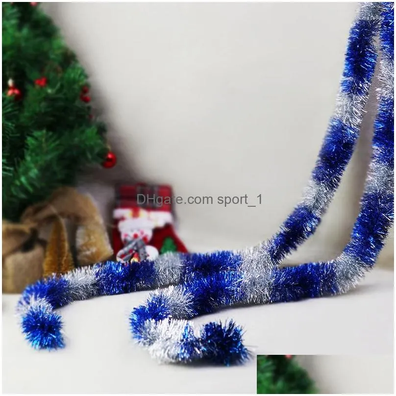 christmas decorations 2. party decor color bar glitter tinsel tree hanging garland for wedding year xmas home ornaments