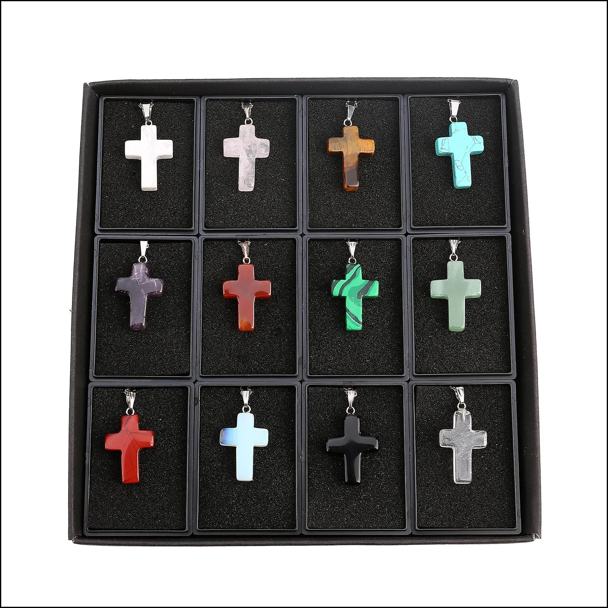 cross pendant men and women exquisite simple and generous popular necklace 12 pieces