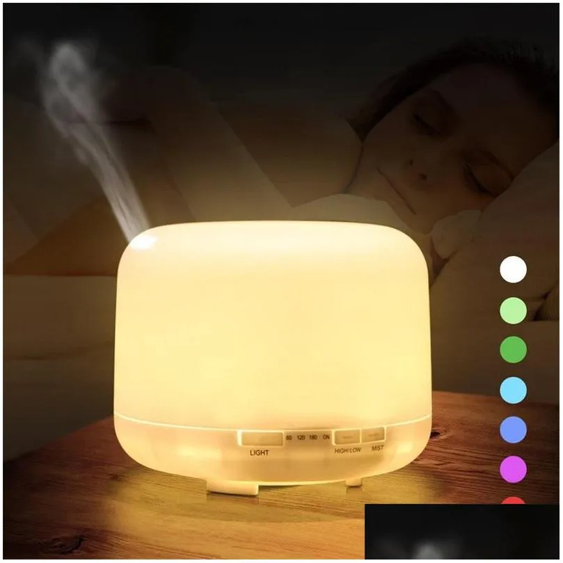 500ml party favor humidifier oil diffuser aromatherapy machine ultrasonic mini fragrance lamp home  car air freshener 498 v2