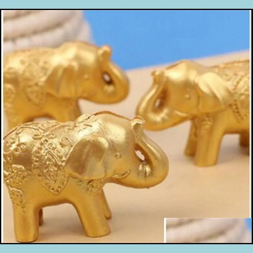 party arrangement gift card clip cute gold small elephant seat clips european style wedding favors for guest 2 3lt ww