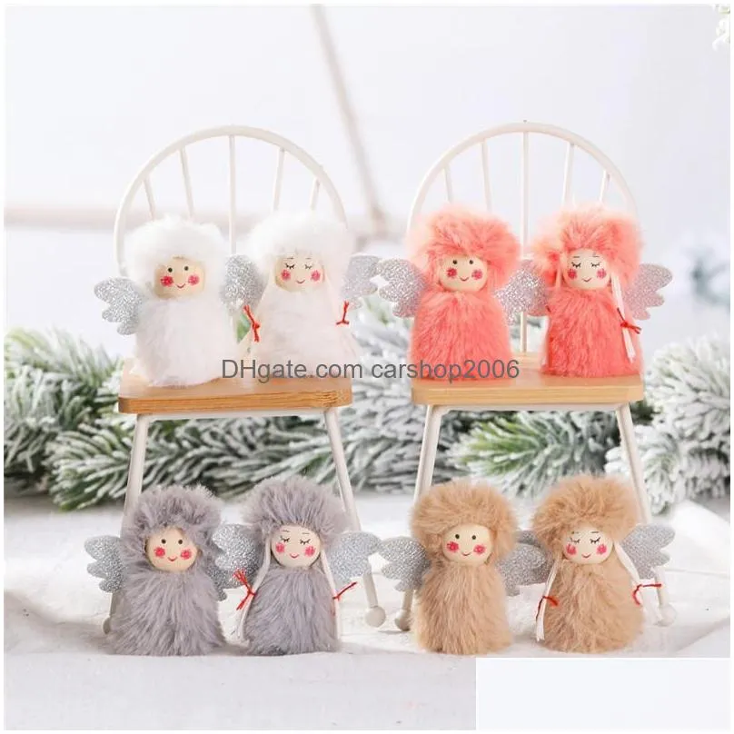 christmas decorations pcs lovely plush toys dolls decoration for home tree ornaments navidad 2022 decor xmas year 2022christmas