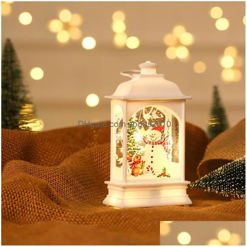 christmas decorations lantern light led portable candle lamp night for festival fireplacechristmas