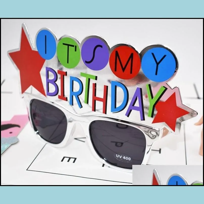 its my birthday sunglasses banquet decorate creative funny glasses silvery masquerade ball prop event party supplies 9sf c