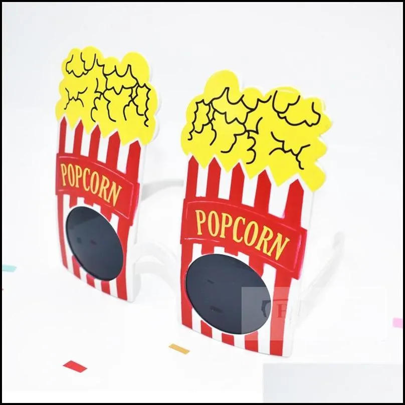 creative new popcorn sunglasses halloween christmas party decorations funny glasses novelty gift 8 5sf c