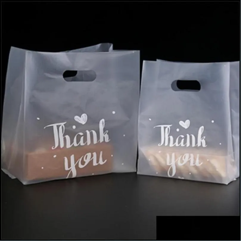 thank you gift wrap plastic thicken baking packing bag bread candy cake food container bags 37 38gy l2