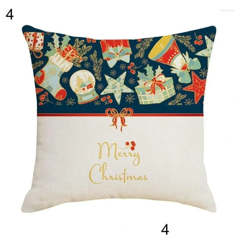 pillow dust proof unique xmas printing throw cover party supplies polyester square pillowcase washable for household