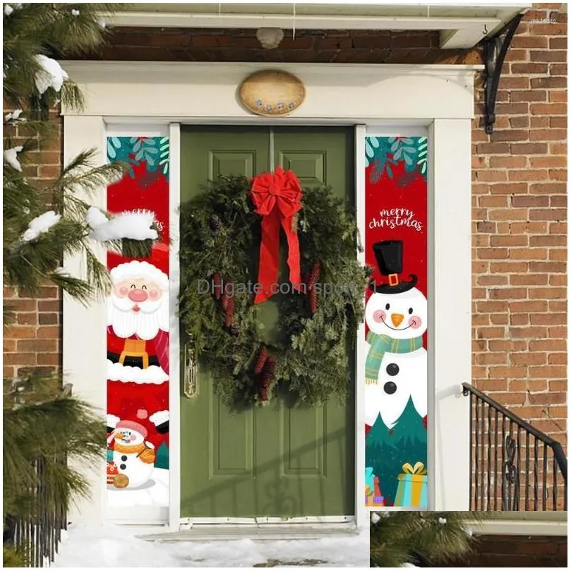 christmas decorations banner outdoor holiday decor porch door banners thanksgiving gifts for front