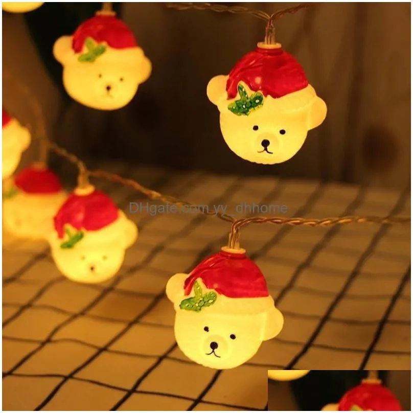 christmas decorations tree 10/20pcs led snowman garland string light merry for home 2022 year cristmas ornament giftschristmas