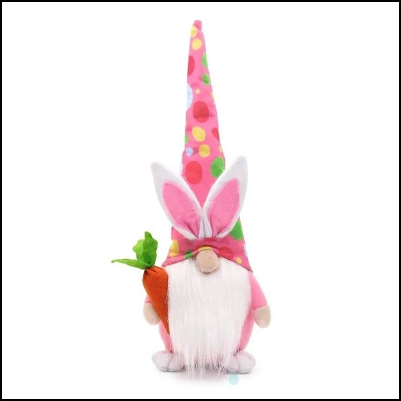 easter bunny gnome decor girl room easter nordic swedish faceless doll plush dwarf home party decorations kids easter toys 166 n2