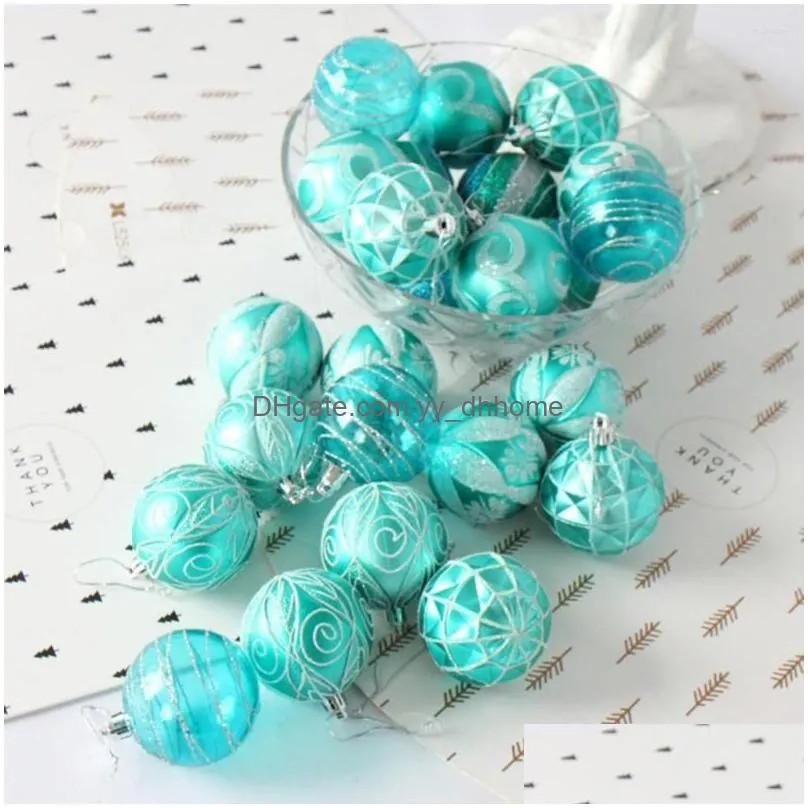 christmas decorations durable 24pcs tree ornaments hanging pendants practical shatterproof for household