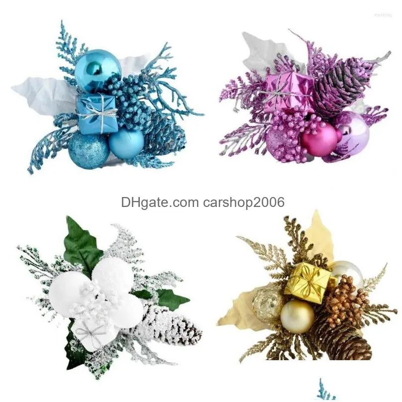 christmas decorations attractive fake plant antifade fine workmanship faux artificial