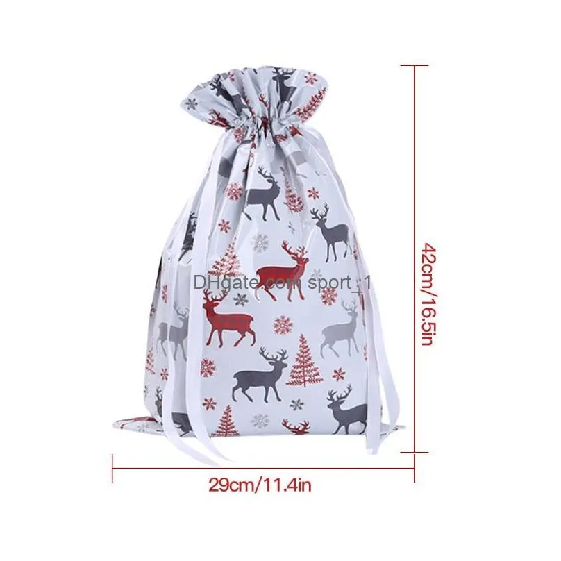 christmas decorations santa gift bag candy snowflake crisp drawstring merry for home year 2022 presents supplieschristmaschristmas