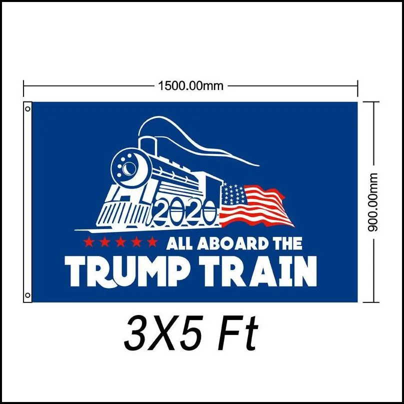 trump tank flag donald john banner usa president decortive train keep america great various styles 12wf f1