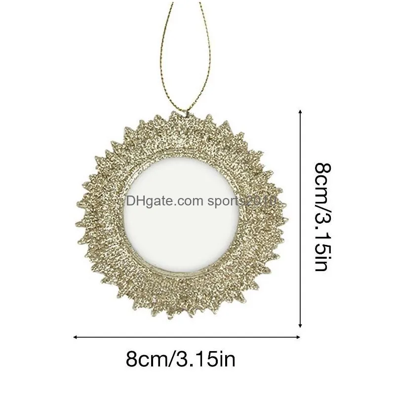 christmas decorations picture frame charm pendant po ornaments small insert 0.5 inch for holiday decorationchristmas