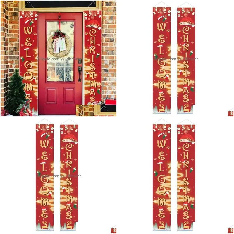 christmas decorations creative curtain door decoration home merry year high qualitychristmas