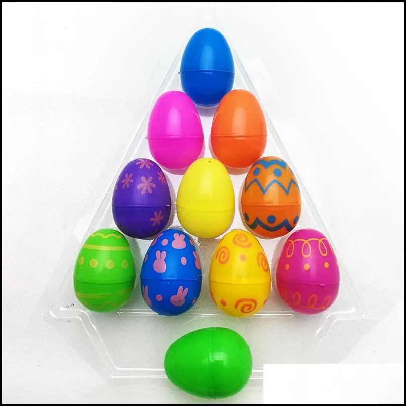 party supplies plastic simulation bird egg easter festival decoration electroplate flash powder toy eggs fashion multi color children toys 0 4lk