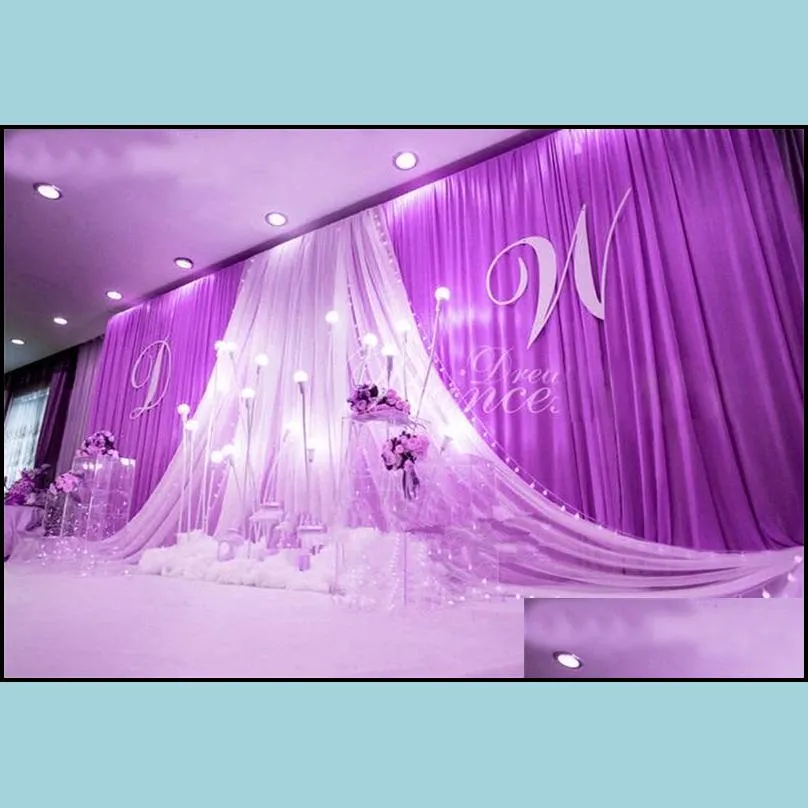 new background satin curtain european style wedding party stage decoration prop classic yarn ceiling backdrop 208gd2 ww