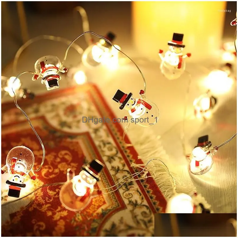 christmas decorations creative 20/30/50pcs string lights tree decoration color led hang ornaments for home bar party room decor