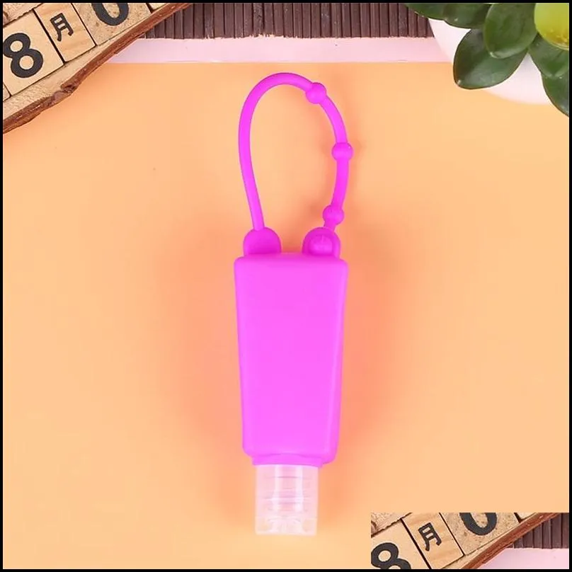 party favor 30ml blank hand sanitizer holder portable travel bottle gel holder alcohol liquid soap dispenser containers silicone 122