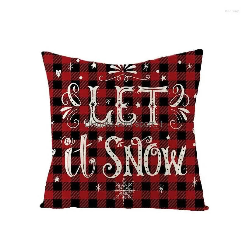 christmas decorations xmas pillowcase sofa cushion case bed pillow cover home decoration accessories 45 45cm ornaments year