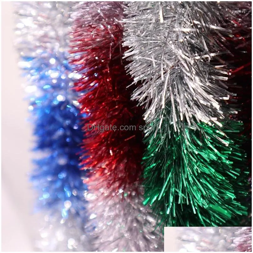christmas decorations 2. party decor color bar glitter tinsel tree hanging garland for wedding year xmas home ornaments