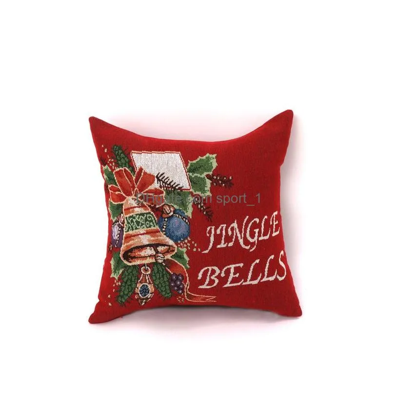 pillow 1 pc 45x45cm jacquard christmas pattern cover dont include inner for bed sofa seat car 1jl0110