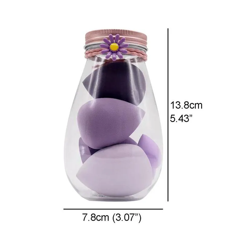 makeup beauty tools wet/dry mini makeups puff 6pcs in drift bottle beauty egg enlarge with water powder puffs zl1279
