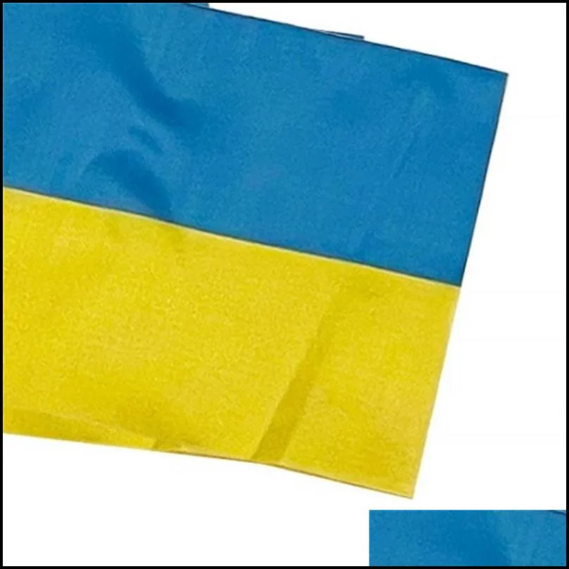 handhold mini ukraine emblem flags country banner ukrainian national bunting flag durable polyester 14x21 20x28cm 30x45 0 24sx h1