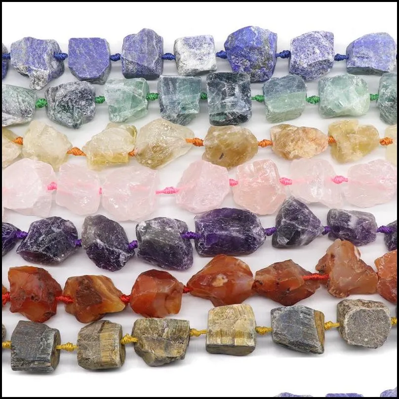 natural tumbled crystal gemstone nugget rough gems stone 15 inch chakras healing gemstone loose raw stone amethyst fluorite tiger eye lapis lazuli