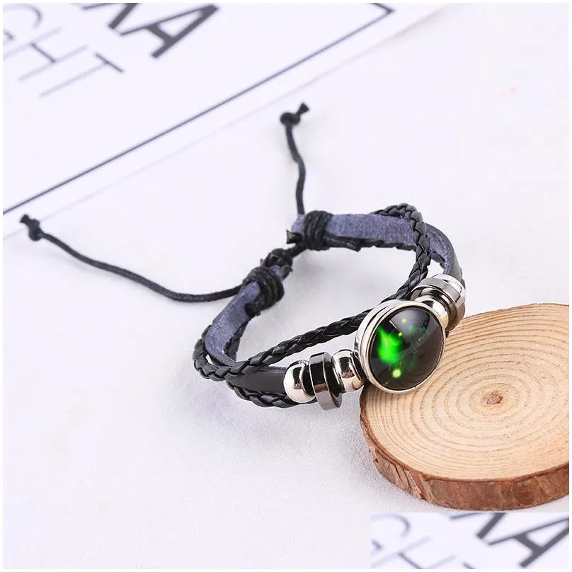 2021 chain simple student trend male lovers bracelet string female hand of 12 constellations glowinthe dark is acted