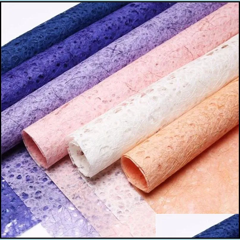 bouquet gift wrapping paper florist colour hollowed out flower packing material wedding supplies a set of ten sheets 20 92hx j2