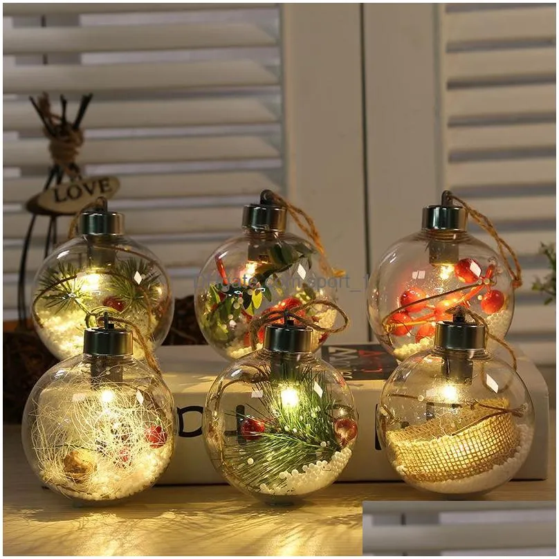 christmas decorations balls ornaments shatterproof snow berry pine filling decor hanging ball for tree xmas yearchristmas