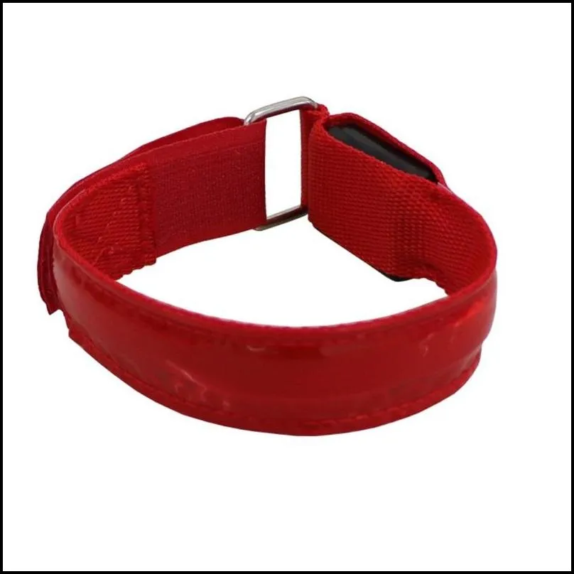 party supplies arm belt bike led armband light safety sports reflective belts strap snap wrap band 113 p2