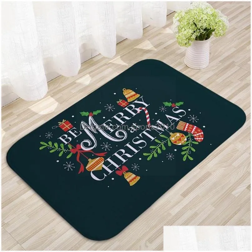 christmas decorations doormat santa claus flannel outdoor carpet home wedding year gift s2v1christmas