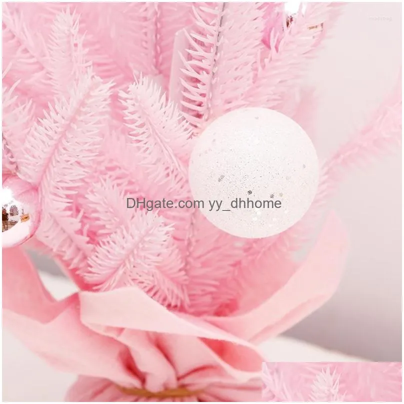 christmas decorations pvc mini artificial tree pink desktop in el shopping malls home ornaments