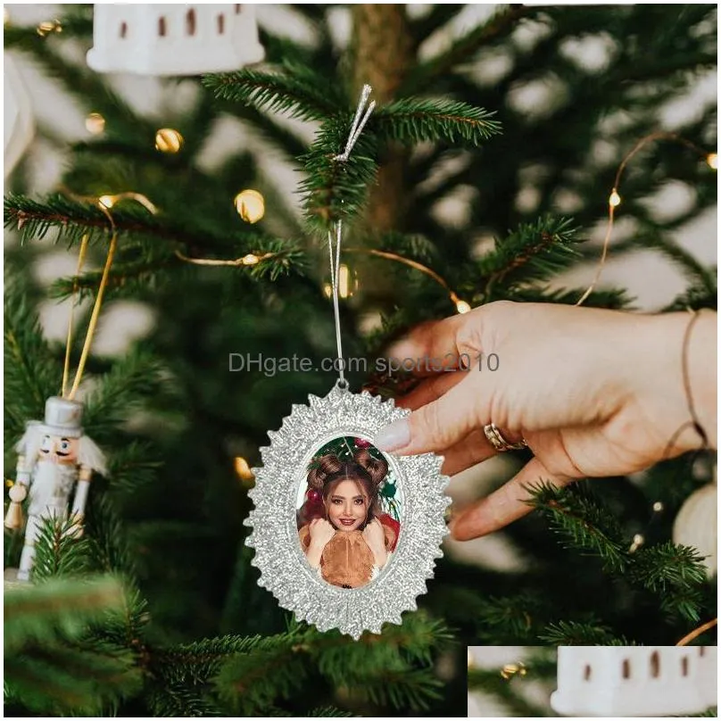 christmas decorations picture frame charm pendant po ornaments small insert 0.5 inch for holiday decorationchristmas