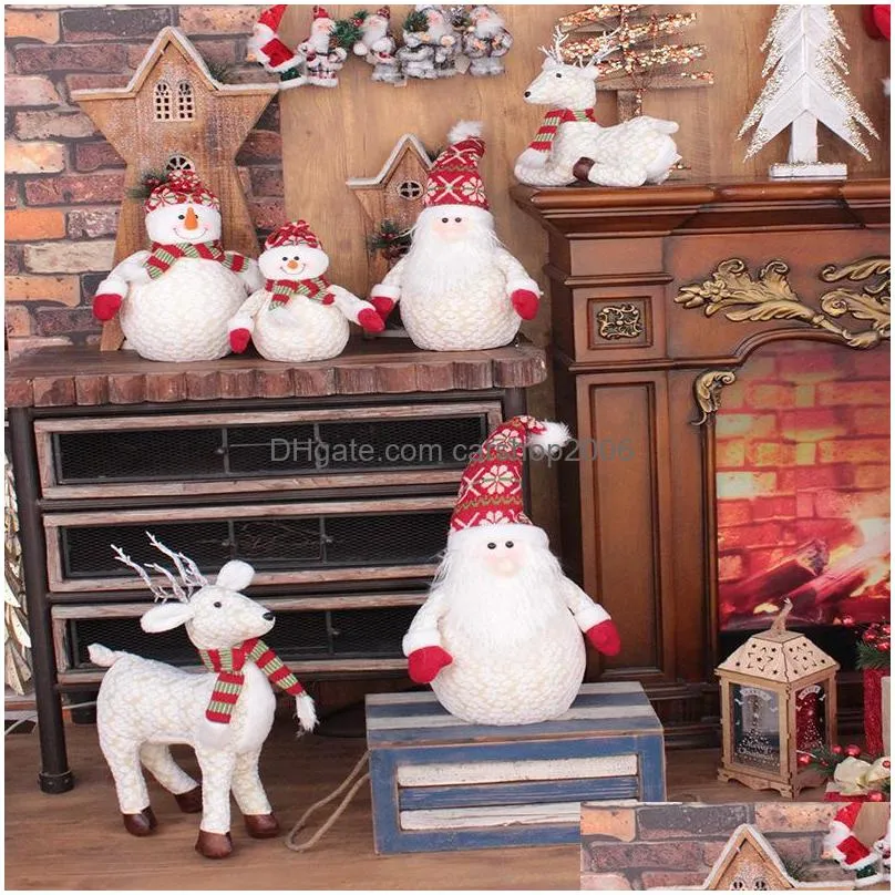 christmas decorations decoration santa claus snowman doll scene window giftschristmas