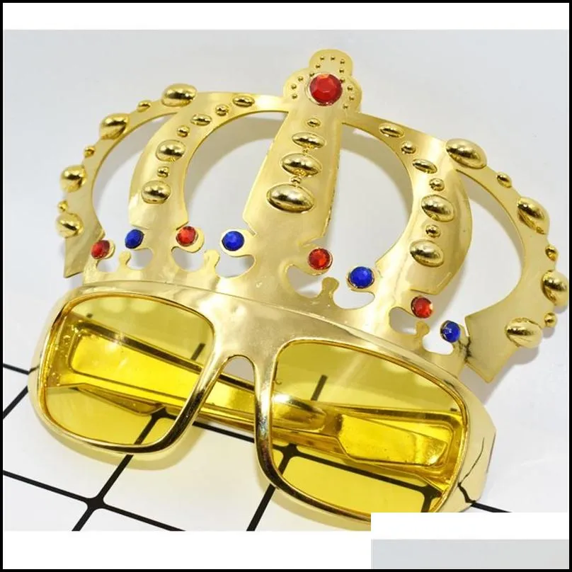 beautiful imperial crown spectacles creative funny glasses for birthday gift party supplies decoration 9sfb c