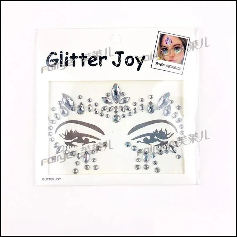 resin diamond sticker bohemia tribal style glitter joy crystal tattoo stickers for women face forehead paster wedding decorations 4 6yy