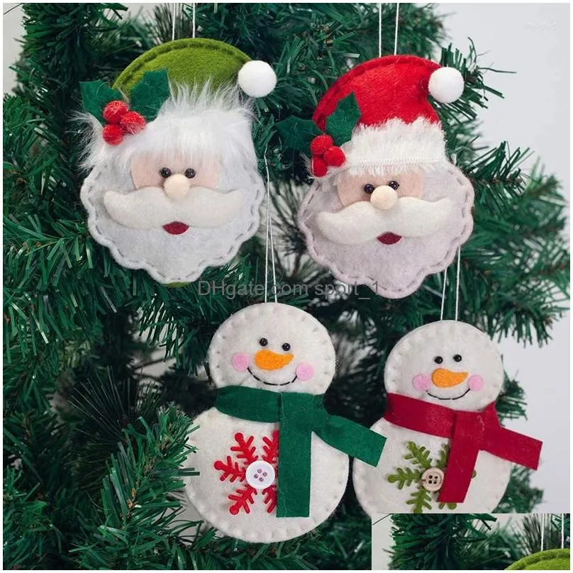 christmas decorations 10pcs tree hanging pendant deer craft ornament for home year 2022