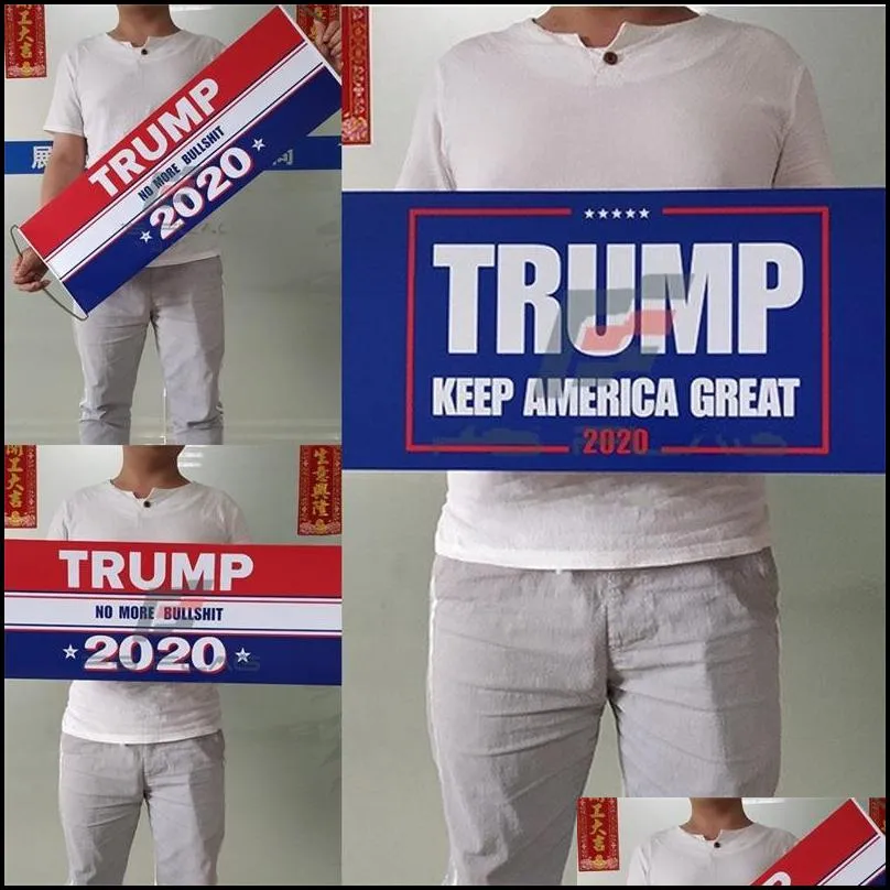 trump hand held flags 2020 usa general election supporters banners 24x70cm keep america great flag personality 5fs f2