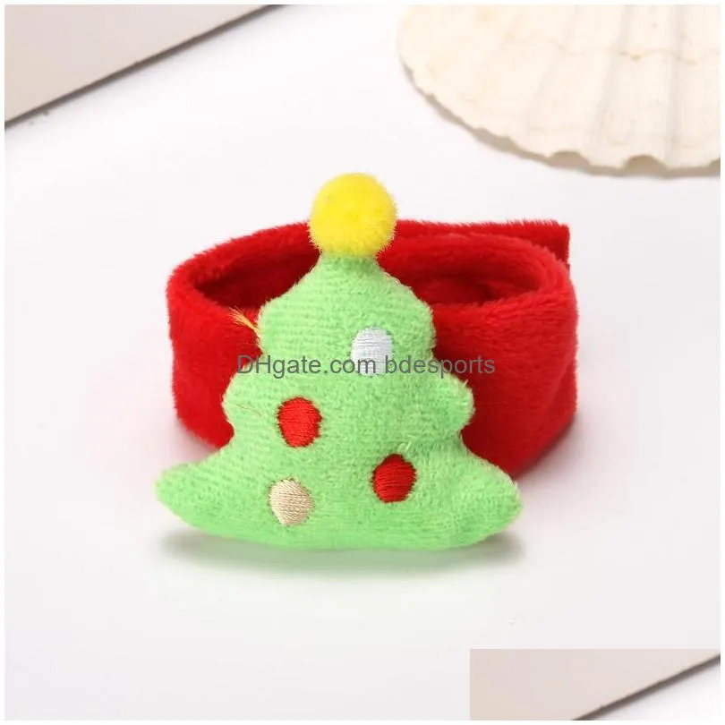 christmas decorations santa claus clapping ring cute reindeer korean creative flannel gifts for childrenchristmas